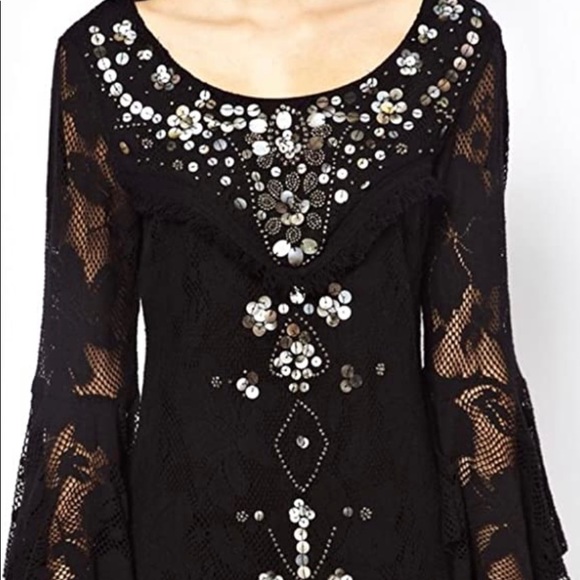 Free People Shell Game Shift Dress Size 0 - Picture 4 of 8